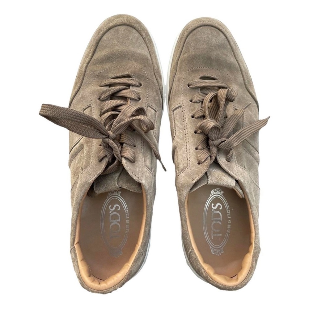Tod's Men's Taupe Suede Sneakers
